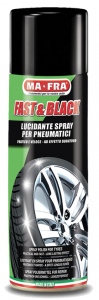 FAST & BLACK 500 ml leští a ochraňuje pneu - sprej
