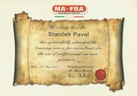 Certifikát Mafra